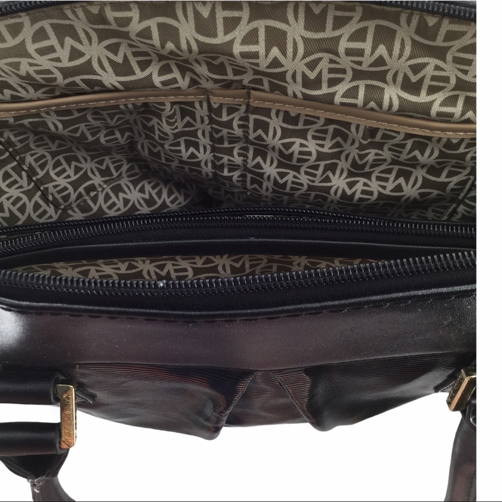 Marc Fisher top handle leather satchel purse - Picture 9 of 10